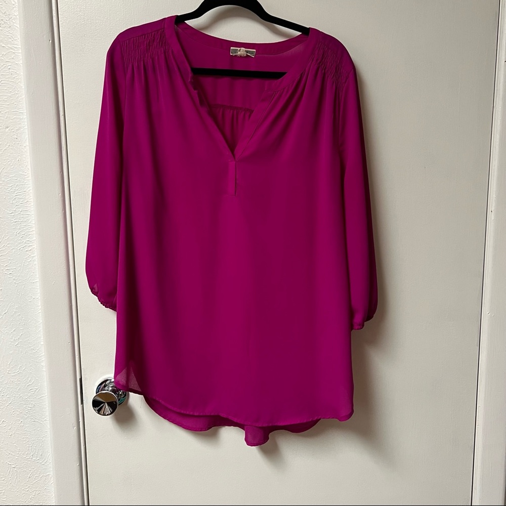Pink Blouse. Size Large.